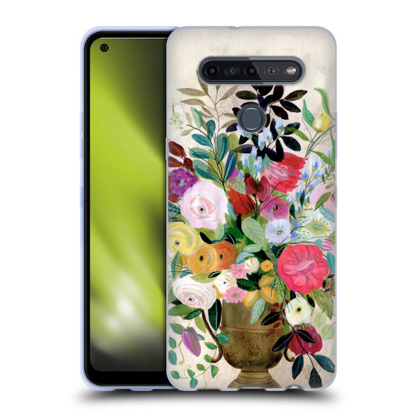 Suzanne Allard Floral Art Beauty Enthroned Soft Gel Case for LG K51S