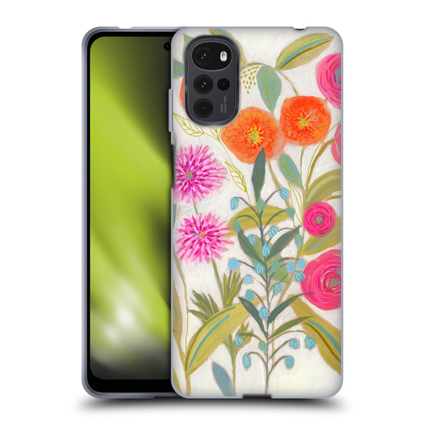 Suzanne Allard Floral Art Joyful Garden Plants Soft Gel Case for Motorola Moto G22