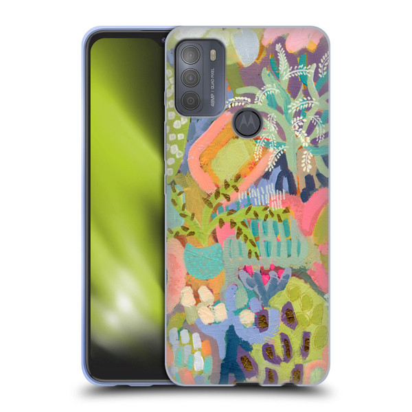 Suzanne Allard Floral Art Summer Fiesta Soft Gel Case for Motorola Moto G50