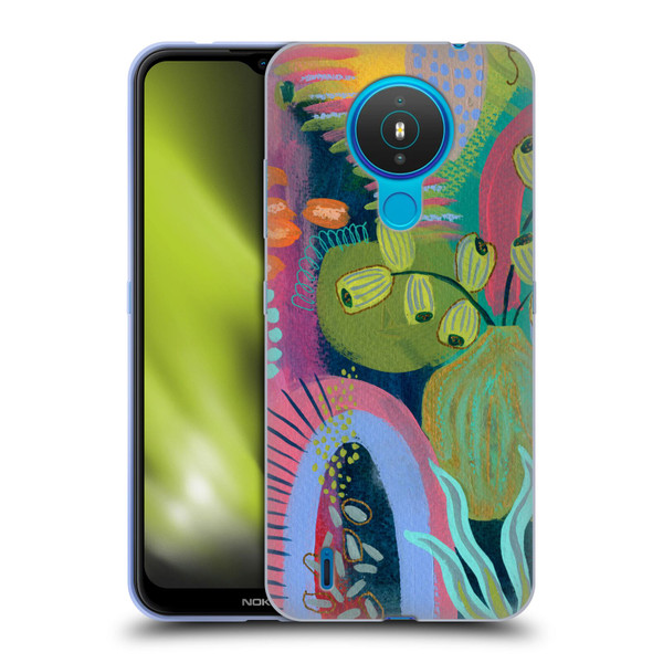 Suzanne Allard Floral Art Seed Pod Soft Gel Case for Nokia 1.4