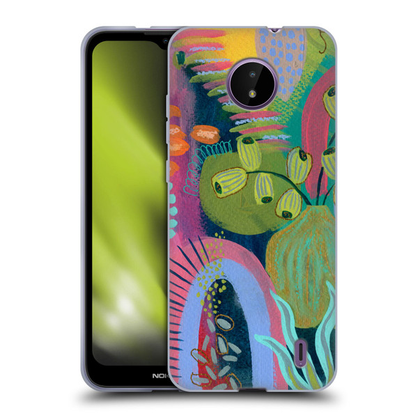 Suzanne Allard Floral Art Seed Pod Soft Gel Case for Nokia C10 / C20