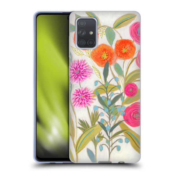 Suzanne Allard Floral Art Joyful Garden Plants Soft Gel Case for Samsung Galaxy A71 (2019)