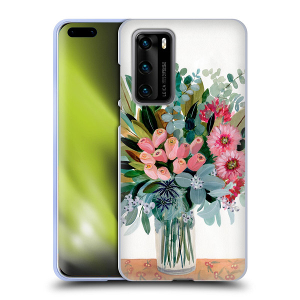 Suzanne Allard Floral Graphics Magnolia Surrender Soft Gel Case for Huawei P40 5G