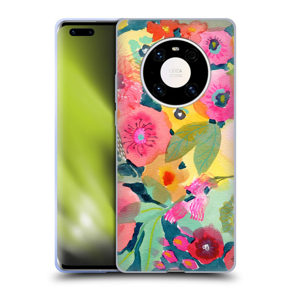 Suzanne Allard Floral Graphics Delightful Soft Gel Case for Huawei Mate 40 Pro 5G
