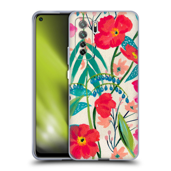 Suzanne Allard Floral Graphics Garden Party Soft Gel Case for Huawei Nova 7 SE/P40 Lite 5G