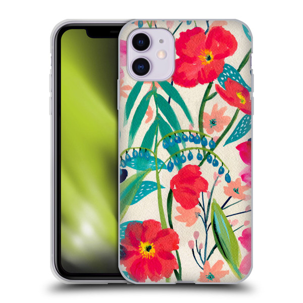 Suzanne Allard Floral Graphics Garden Party Soft Gel Case for Apple iPhone 11