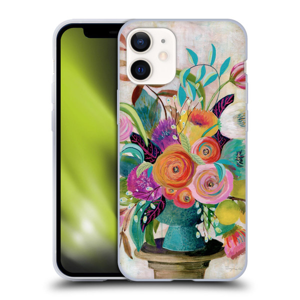 Suzanne Allard Floral Graphics Charleston Glory Soft Gel Case for Apple iPhone 12 Mini