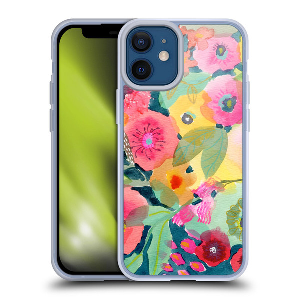 Suzanne Allard Floral Graphics Delightful Soft Gel Case for Apple iPhone 12 Mini