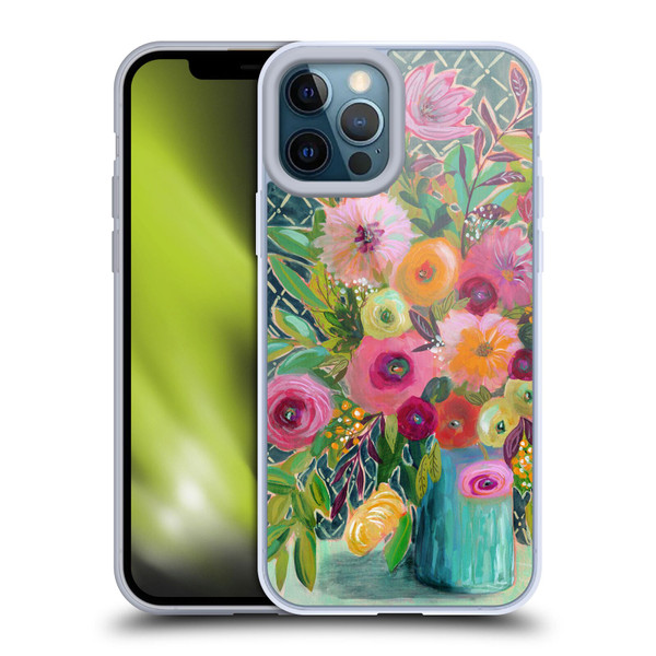 Suzanne Allard Floral Graphics Hope Springs Soft Gel Case for Apple iPhone 12 Pro Max