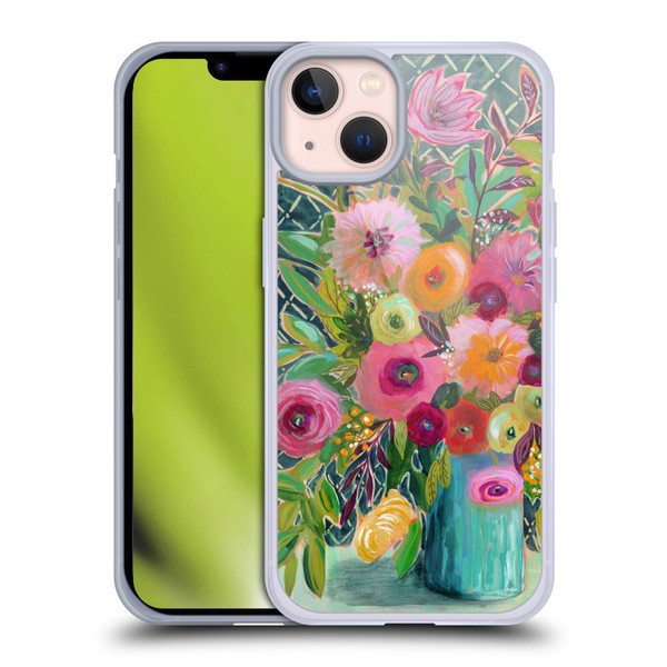Suzanne Allard Floral Graphics Hope Springs Soft Gel Case for Apple iPhone 13