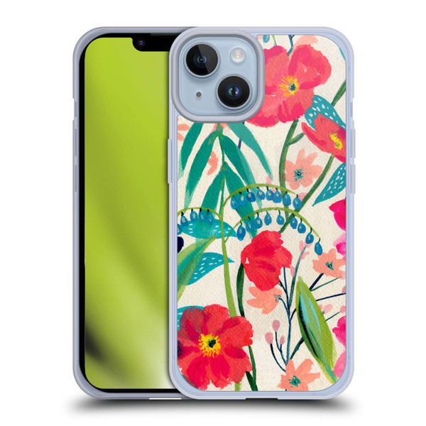Suzanne Allard Floral Graphics Garden Party Soft Gel Case for Apple iPhone 14
