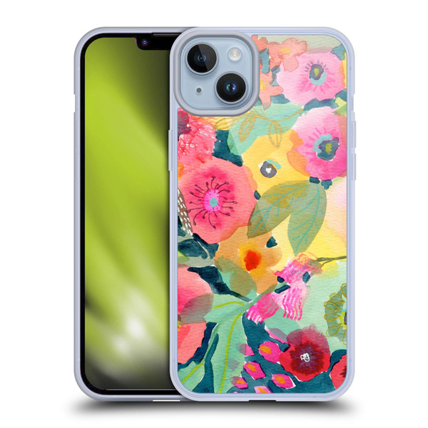 Suzanne Allard Floral Graphics Delightful Soft Gel Case for Apple iPhone 14 Plus