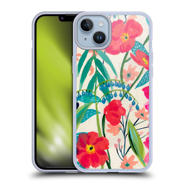 Suzanne Allard Floral Graphics Garden Party Soft Gel Case for Apple iPhone 14 Plus