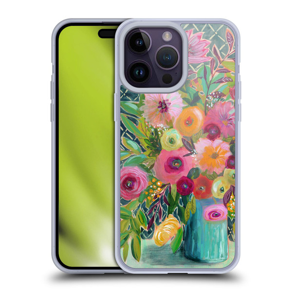 Suzanne Allard Floral Graphics Hope Springs Soft Gel Case for Apple iPhone 14 Pro Max