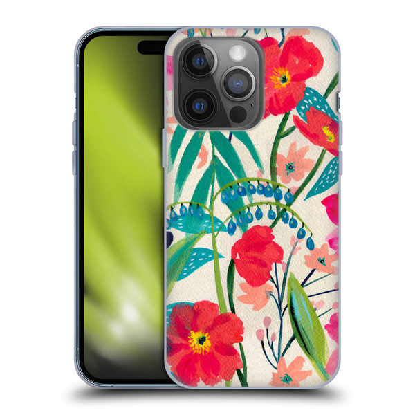 Suzanne Allard Floral Graphics Garden Party Soft Gel Case for Apple iPhone 14 Pro