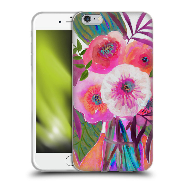Suzanne Allard Floral Graphics Sunrise Bouquet Purples Soft Gel Case for Apple iPhone 6 Plus / iPhone 6s Plus