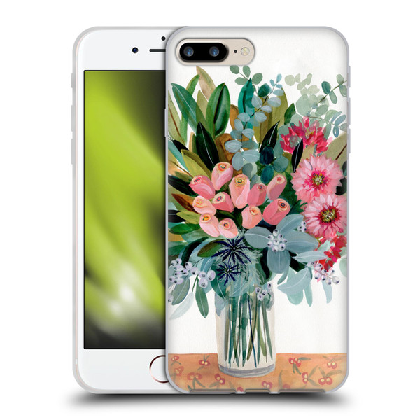 Suzanne Allard Floral Graphics Magnolia Surrender Soft Gel Case for Apple iPhone 7 Plus / iPhone 8 Plus