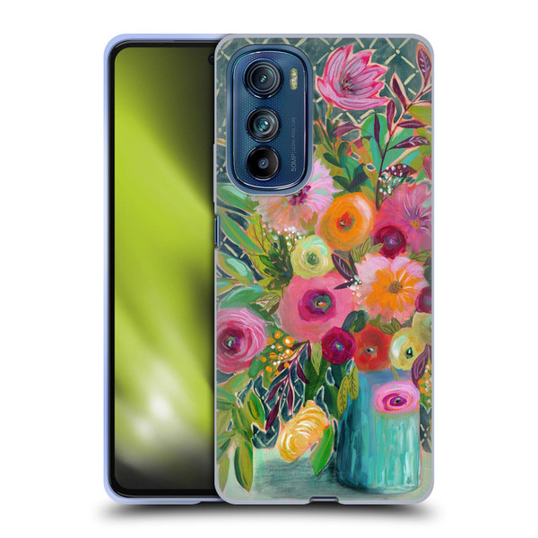 Suzanne Allard Floral Graphics Hope Springs Soft Gel Case for Motorola Edge 30