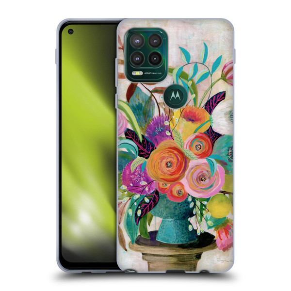 Suzanne Allard Floral Graphics Charleston Glory Soft Gel Case for Motorola Moto G Stylus 5G 2021