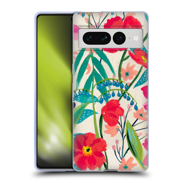 Suzanne Allard Floral Graphics Garden Party Soft Gel Case for Google Pixel 7 Pro
