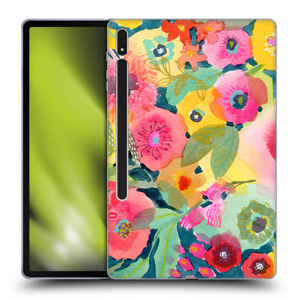 Suzanne Allard Floral Graphics Delightful Soft Gel Case for Samsung Galaxy Tab S8 Plus