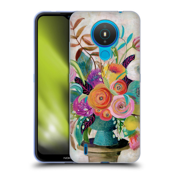 Suzanne Allard Floral Graphics Charleston Glory Soft Gel Case for Nokia 1.4