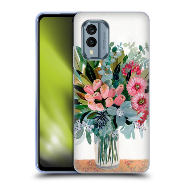 Suzanne Allard Floral Graphics Magnolia Surrender Soft Gel Case for Nokia X30