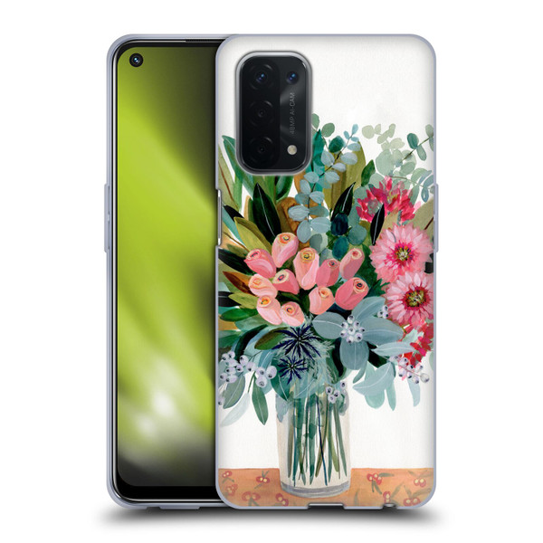 Suzanne Allard Floral Graphics Magnolia Surrender Soft Gel Case for OPPO A54 5G