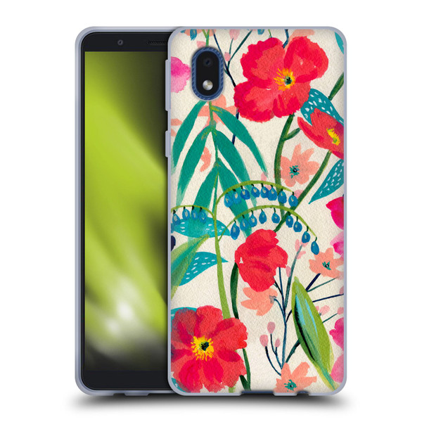 Suzanne Allard Floral Graphics Garden Party Soft Gel Case for Samsung Galaxy A01 Core (2020)