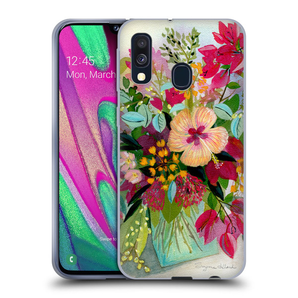 Suzanne Allard Floral Graphics Flamands Soft Gel Case for Samsung Galaxy A40 (2019)