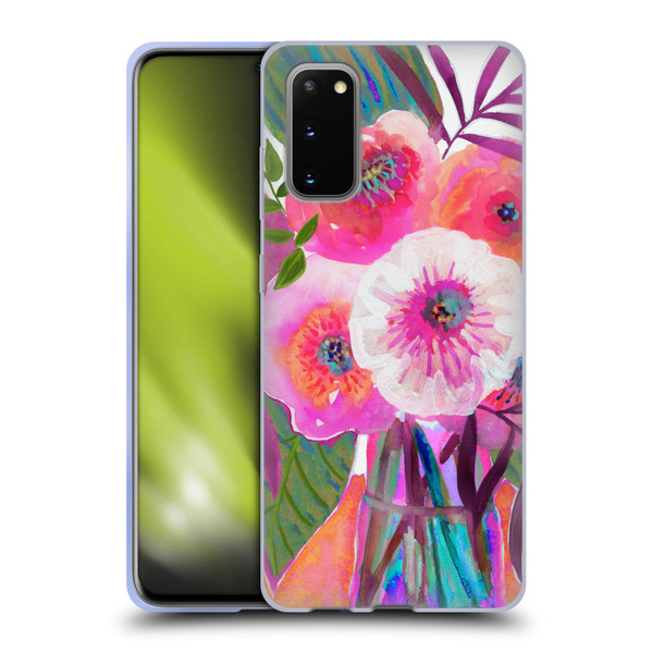 Suzanne Allard Floral Graphics Sunrise Bouquet Purples Soft Gel Case for Samsung Galaxy S20 / S20 5G