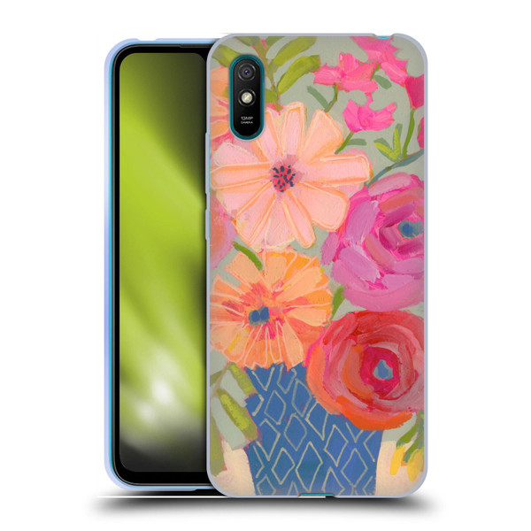 Suzanne Allard Floral Graphics Blue Diamond Soft Gel Case for Xiaomi Redmi 9A / Redmi 9AT