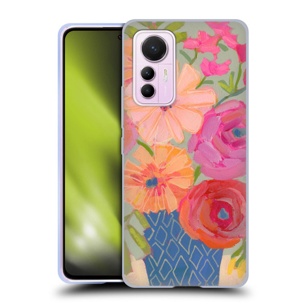 Suzanne Allard Floral Graphics Blue Diamond Soft Gel Case for Xiaomi 12 Lite