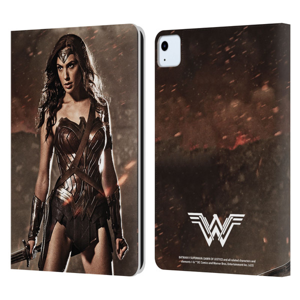 Batman V Superman: Dawn of Justice Graphics Wonder Woman Leather Book Wallet Case Cover For Apple iPad Air 2020 / 2022