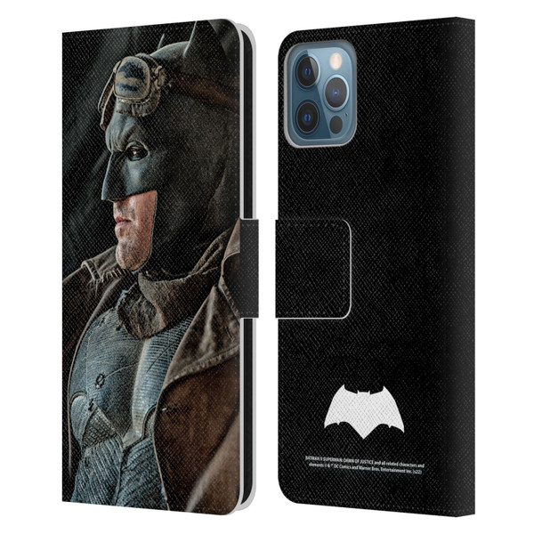 Batman V Superman: Dawn of Justice Graphics Batman Leather Book Wallet Case Cover For Apple iPhone 12 / iPhone 12 Pro