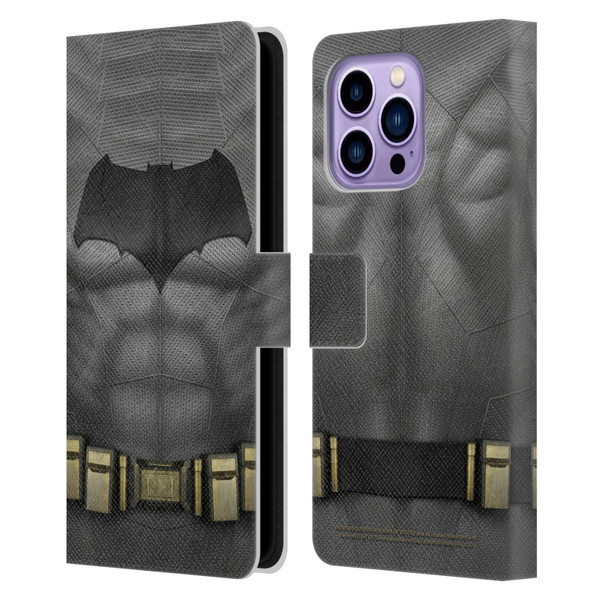 Batman V Superman: Dawn of Justice Graphics Batman Costume Leather Book Wallet Case Cover For Apple iPhone 14 Pro Max