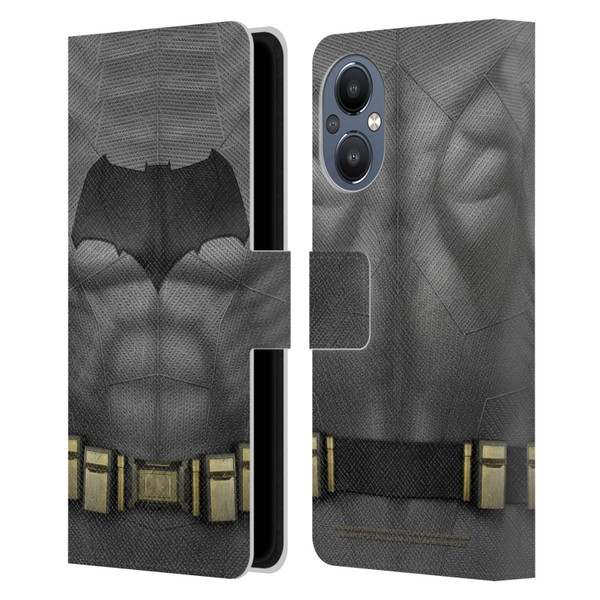 Batman V Superman: Dawn of Justice Graphics Batman Costume Leather Book Wallet Case Cover For OnePlus Nord N20 5G