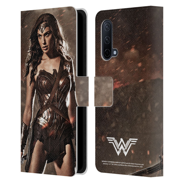 Batman V Superman: Dawn of Justice Graphics Wonder Woman Leather Book Wallet Case Cover For OnePlus Nord CE 5G