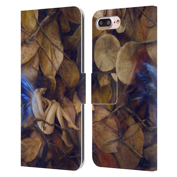 Selina Fenech Fairies Autumn Slumber Leather Book Wallet Case Cover For Apple iPhone 7 Plus / iPhone 8 Plus