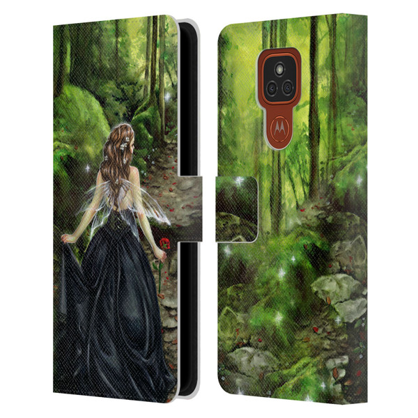 Selina Fenech Fairies Along The Forest Path Leather Book Wallet Case Cover For Motorola Moto E7 Plus