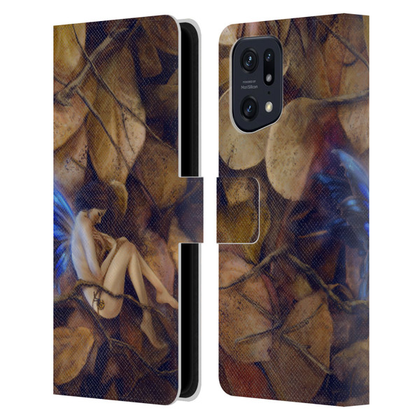 Selina Fenech Fairies Autumn Slumber Leather Book Wallet Case Cover For OPPO Find X5