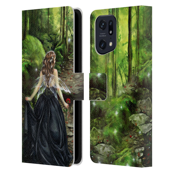 Selina Fenech Fairies Along The Forest Path Leather Book Wallet Case Cover For OPPO Find X5
