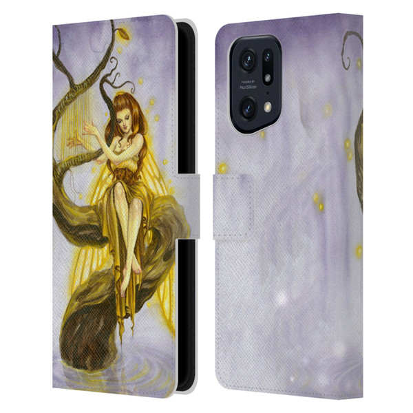 Selina Fenech Fairies Firefly Song Leather Book Wallet Case Cover For OPPO Find X5 Pro