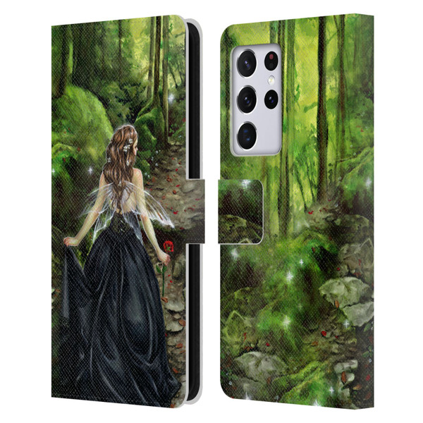 Selina Fenech Fairies Along The Forest Path Leather Book Wallet Case Cover For Samsung Galaxy S21 Ultra 5G