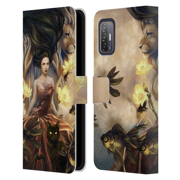 Selina Fenech Fantasy Queens of Wands Leather Book Wallet Case Cover For HTC Desire 21 Pro 5G