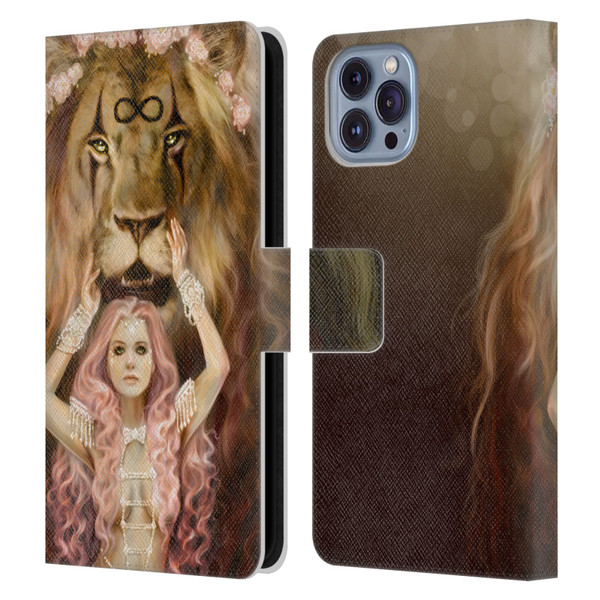 Selina Fenech Fantasy Strength Leather Book Wallet Case Cover For Apple iPhone 14