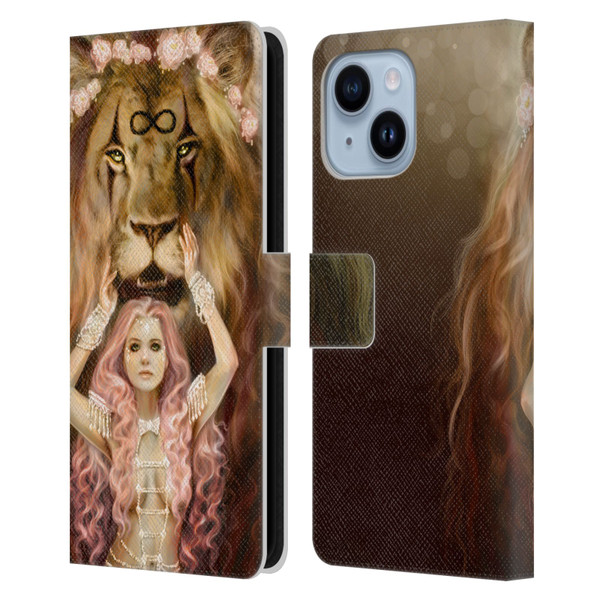Selina Fenech Fantasy Strength Leather Book Wallet Case Cover For Apple iPhone 14 Plus