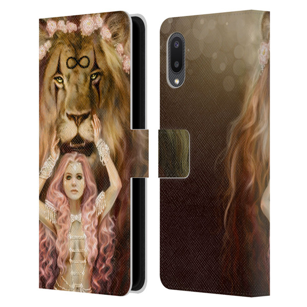 Selina Fenech Fantasy Strength Leather Book Wallet Case Cover For Samsung Galaxy A02/M02 (2021)