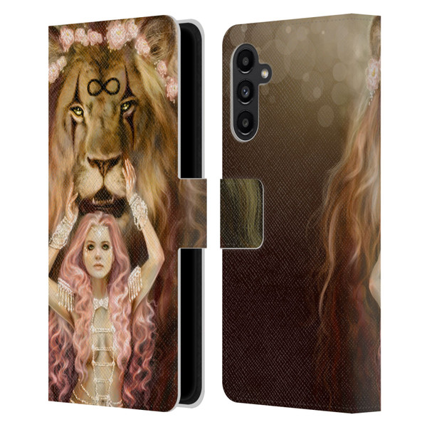 Selina Fenech Fantasy Strength Leather Book Wallet Case Cover For Samsung Galaxy A13 5G (2021)