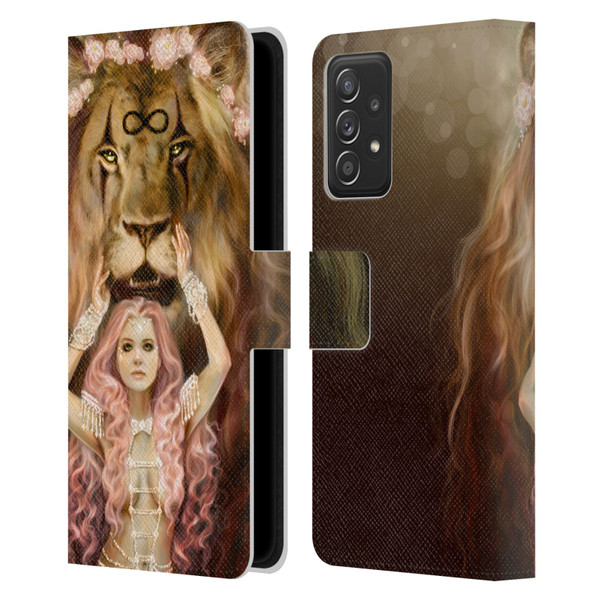 Selina Fenech Fantasy Strength Leather Book Wallet Case Cover For Samsung Galaxy A53 5G (2022)